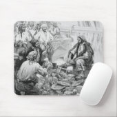 海賊たちの treasure を数える様子 マウスパッド (マウス)