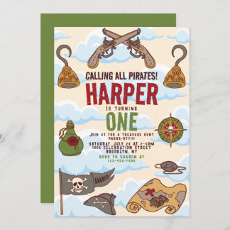 海賊たちよ、誕生日の海賊口調で 招待状