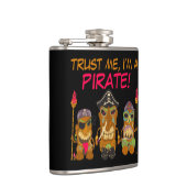 海賊だって信じて Pirate 海賊 Tiki 黒 フラスク (右)