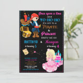 海賊とプリンセスの誕生日の招待状2テーマ 招待状 (スタンド正面)