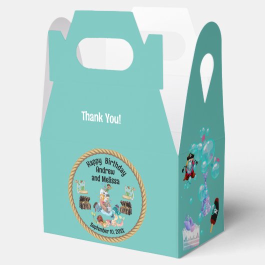 海賊と人魚の子ども誕生日 フェイバーボックス (オープン)