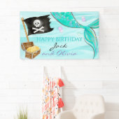 海賊と人魚の尾の合同誕生日 横断幕 (インサイチュ)