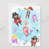 海賊と人魚の誕生日招待状 招待状 (裏面)