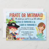 海賊と人魚 招待状 (正面)