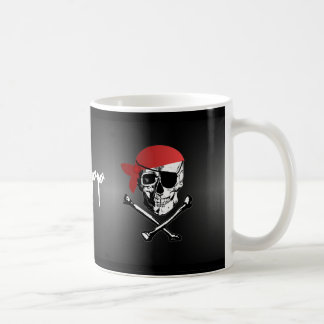 海賊どくろ印のコップ コーヒーマグカップ
