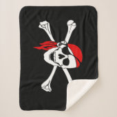 海賊どくろ印 シェルパブランケット (正面)