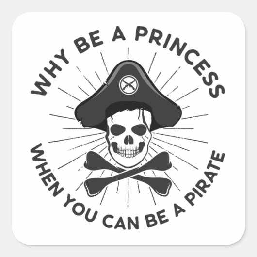 海賊になれるプリンセスになぜ スクエアシール (正面)