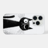 海賊ねこ - かわいいミニマルねこアート iPhoneケース (裏面横)