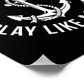 海賊のいかりと同遊様に船長のように働く ポスター (角)