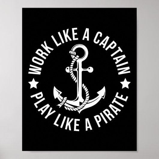 海賊のいかりと同遊様に船長のように働く ポスター (正面)