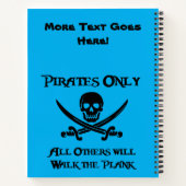 海賊のみ – 他のすべての人が板を歩く ノートブック (裏面)