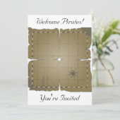 海賊のようなパーティの招待状 案内状 (スタンド正面)