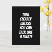 海賊のような話し方 カード (黄色い花)