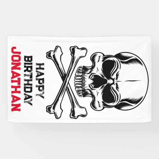 海賊のような誕生日パーティー 横断幕 (横)