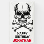 海賊のような誕生日パーティー 横断幕 (縦)