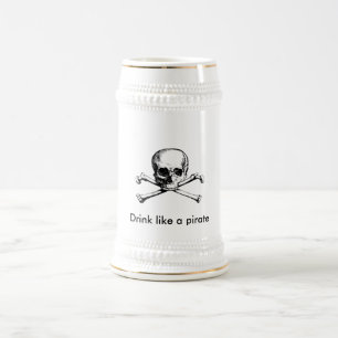 海賊のような飲み物 ビールジョッキ