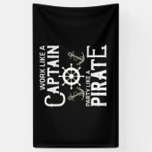 海賊のようにキャプテンパーティーのように働く 横断幕 (縦)