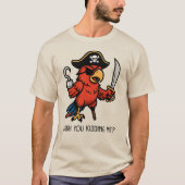 海賊のように話すオウム Tシャツ (正面)