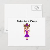 海賊のように話す ポストカード (正面/裏面)