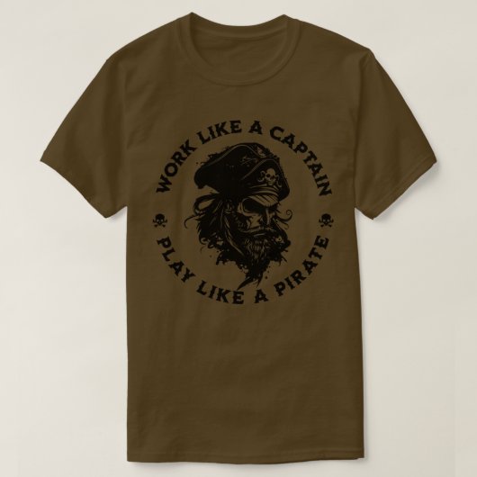 海賊のよう遊な船長のような仕事2 Tシャツ (デザイン正面)