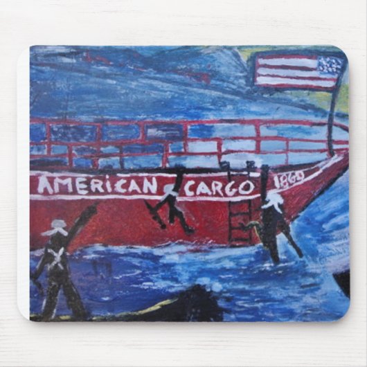 海賊のアメリカ貨物 マウスパッド (正面)