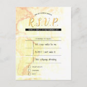 海賊のウェディング　出欠確認カード インビテーションポストカード (正面)