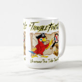 海賊のオウム引用文 コーヒーマグカップ (正面右)