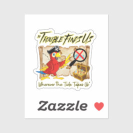 海賊のオウム引用文 シール