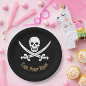 海賊のカッコいい個人用設定 ペーパープレート (パーティー)