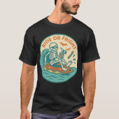 海賊のガイコツサマー スプーキー Tシャツ (正面)