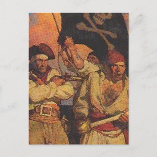 海賊のグループ ポストカード (正面)