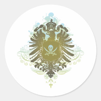 海賊のシンボル ラウンドシール