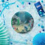 海賊のスケルトンの宝物 海の下のパーティー ペーパープレート (パーティー)