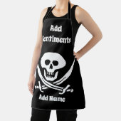 海賊のデザインを編集してテキストを追加 - エプロン (インサイチュ)