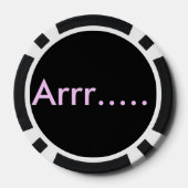 海賊のトランプのポーカー ポーカーチップ (裏面)