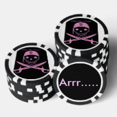 海賊のトランプのポーカー ポーカーチップ (積み重ね)