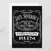 海賊のトルトガンカリブのラム・ジャック・スパロー (正面/裏面)