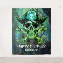 海賊のドクロと骨の背景