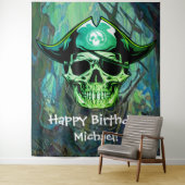 海賊のドクロの誕生日 キャプテン・ジャックの背景 タペストリー (インサイチュ)