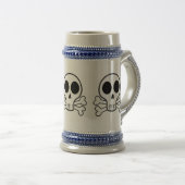 海賊のドクロデザイン ビールジョッキ (正面右)