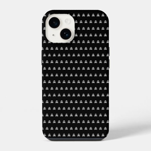 海賊のドクロデザイン iPhoneケース (裏面)