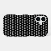 海賊のドクロデザイン iPhone 16ケース (裏面横)