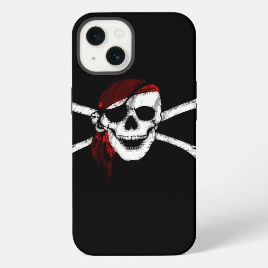 海賊のドクロマーク iPhoneケース (裏面)
