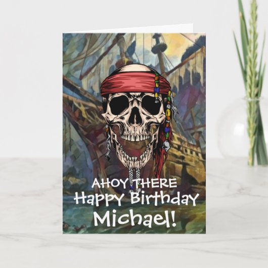 海賊のドクロ幽霊船の砲撃 カード (正面)