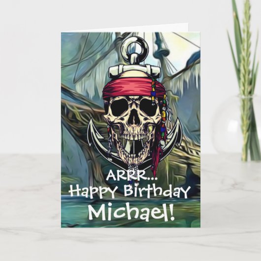 海賊のドクロ船長 ゴーストシップ カード (正面)