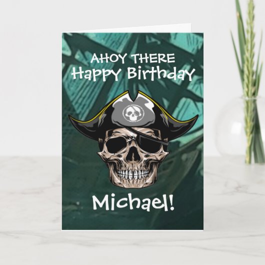 海賊のドクロ キャプテンジャック カード (正面)