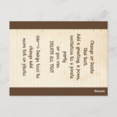 海賊のドクロ トークライクアパイレートの誕生日 ポストカード (裏面)