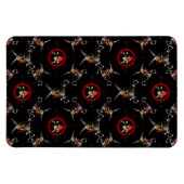 海賊のドクロ マグネット (横)