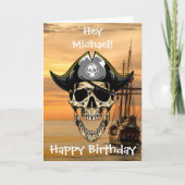 海賊のドクロ 幽霊船 カード (正面)