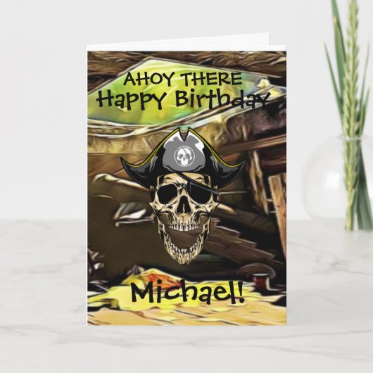 海賊のドクロ  船の砲撃 カード (正面)